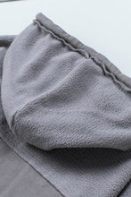 Load image into Gallery viewer, Green Flap Pockets Bishop Sleeve Zip Up Hoodie Jacket