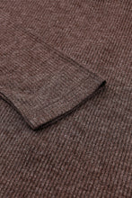 Load image into Gallery viewer, Black Ribbed Henley Shirt and Wide Leg Pants Loungewear Set