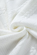 Load image into Gallery viewer, White Textured Loose Plus Size Long Sleeve Top