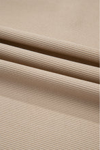 Load image into Gallery viewer, Pale Khaki Frill V Neck Ruffle Textured Top