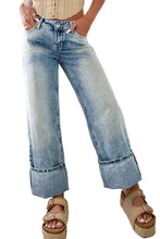 Load image into Gallery viewer, Myosotis High Rise Button Zip Washed Jeans