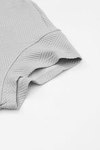 Load image into Gallery viewer, Gray Textured Loose Fit T Shirt & Drawstring Pants Set