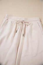 Load image into Gallery viewer, Apricot Textured Ruffle Sleeve Zipped Top and Wide Leg Pants Set