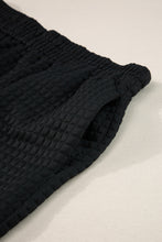 Load image into Gallery viewer, White Lattice Textured Cropped Tee and Jogger Pants Set