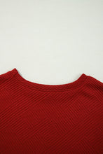 Load image into Gallery viewer, Dark Khaki Textured Loose Slouchy Long Sleeve Top and Pants Set