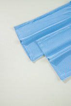 Load image into Gallery viewer, Wild Wind Solid Corded Short Sleeve T Shirt and Wide Leg Pants Set