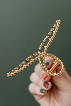 Load image into Gallery viewer, Gold Twist Loop Large Hair Claw Clip
