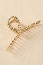 Load image into Gallery viewer, Gold Twist Loop Large Hair Claw Clip

