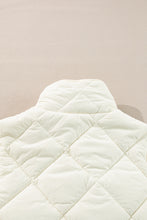 Load image into Gallery viewer, Black Quilted High Neck Button Up Pocket Vest Coat
