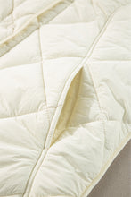 Load image into Gallery viewer, Black Quilted High Neck Button Up Pocket Vest Coat
